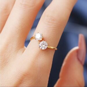 Diamond CZ Engagement Ring Size 7 New in Gift Box